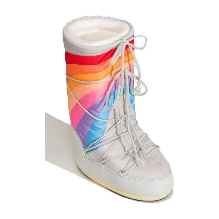 Moon Boot Rainbow Grey