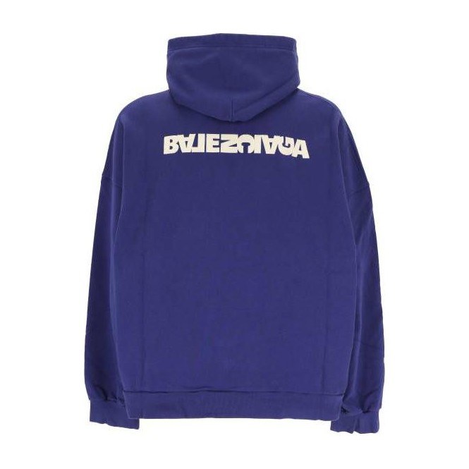 Balenciaga SS23 Letter Print Hoodie Blue