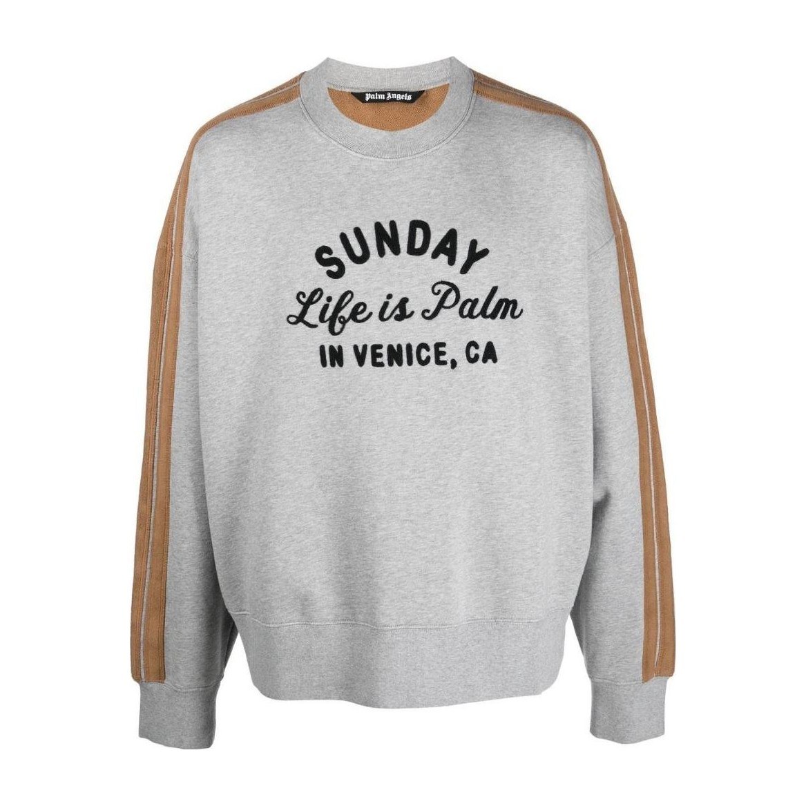Palm Angels FW22 Grey Crewneck Sweatshirt