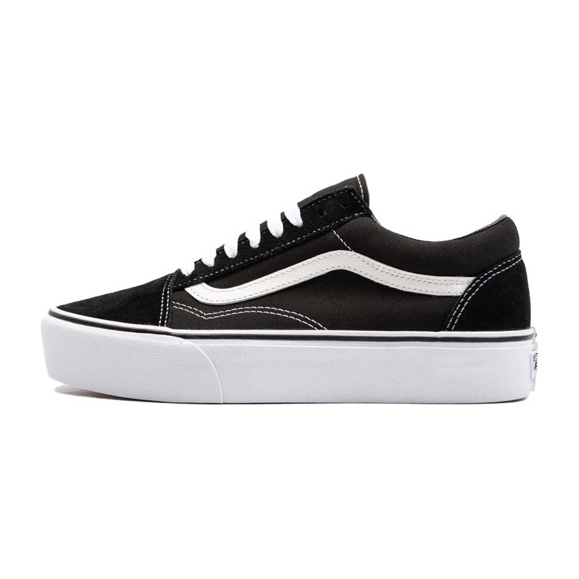 Vans Old Skool Platform Black White