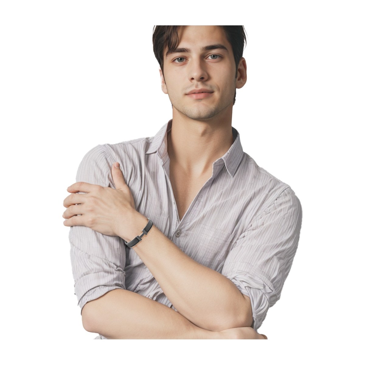 Hermes H Black Bracelet