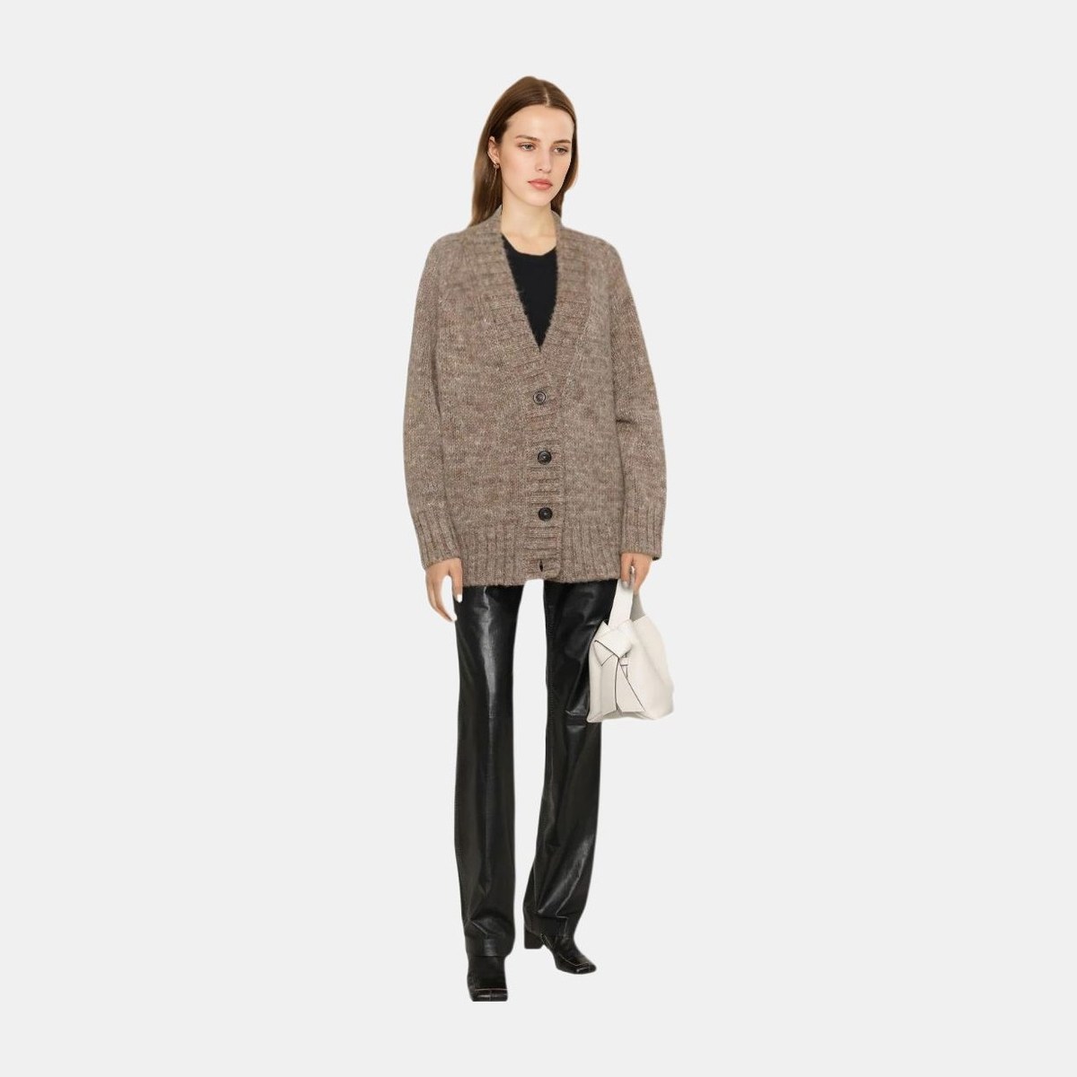 Maison Margiela V-Neck Cardigan Brown