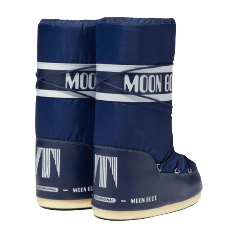 Moon Boot Lace-Up Mid Snow Boots Blue