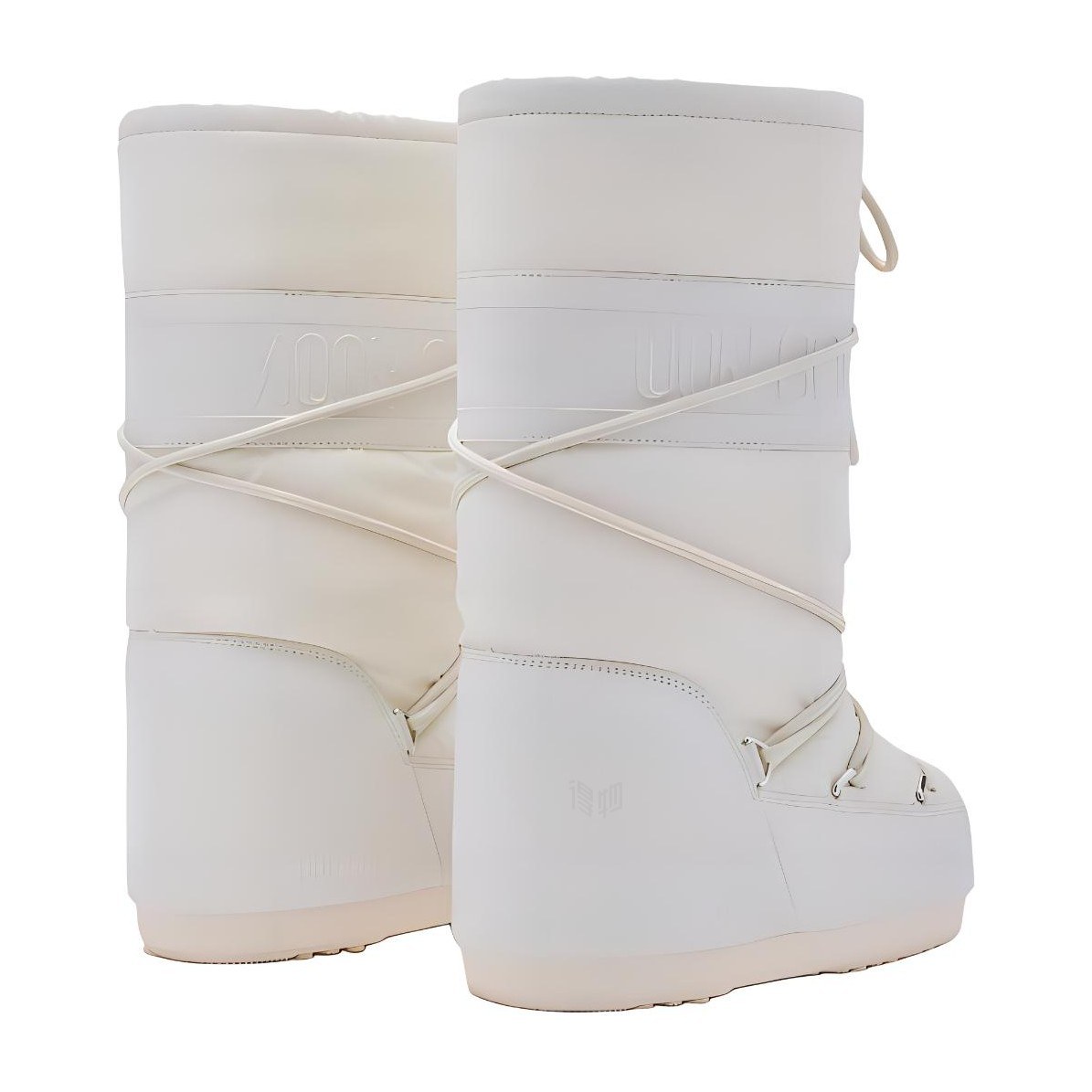 Moon Boot Icon Cross Lace Mid Snow Boot White