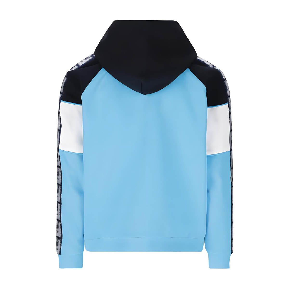Fendi SS23 Colorblock Logo Hoodie Blue