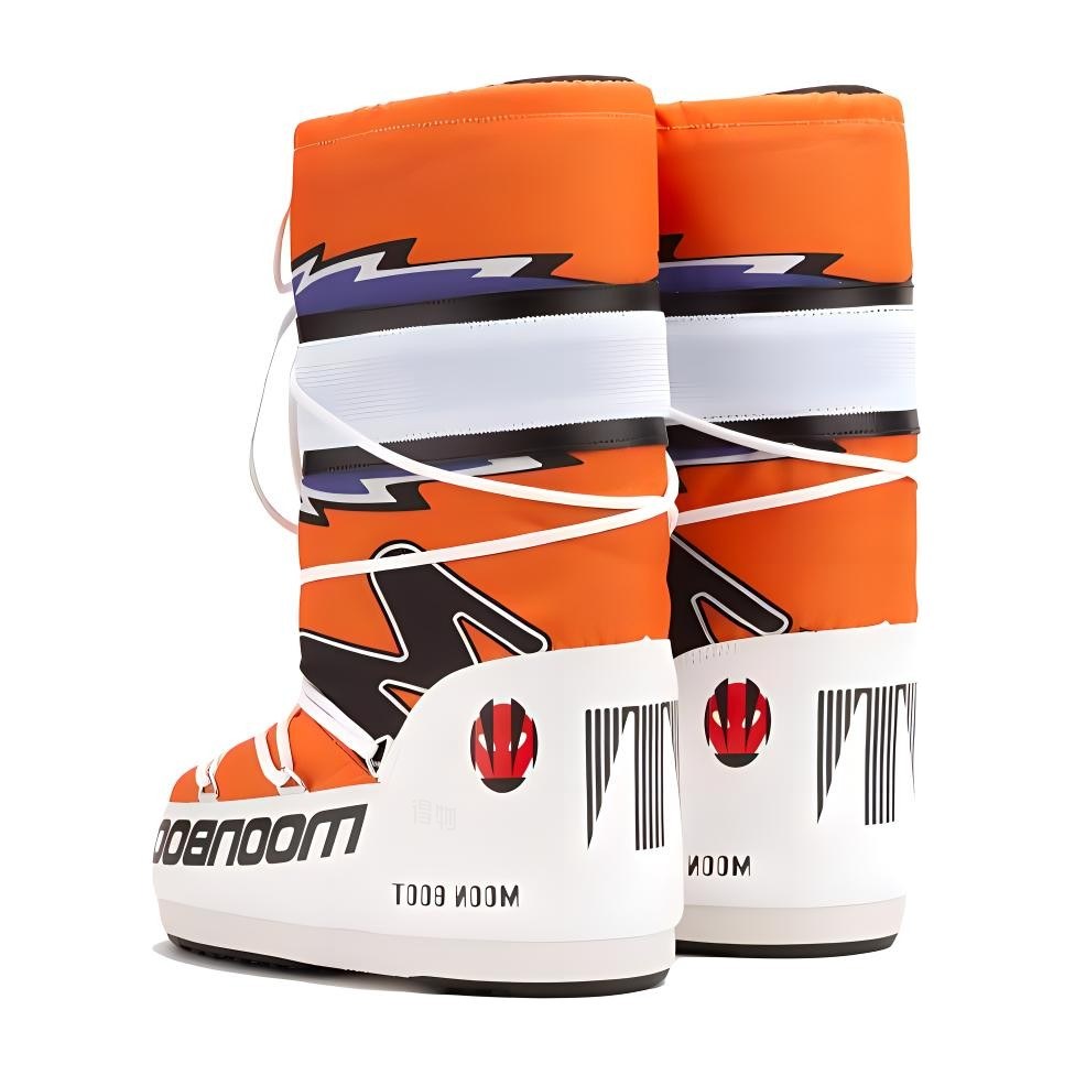 Moon Boot Icon Retrobiker M Orange White Black
