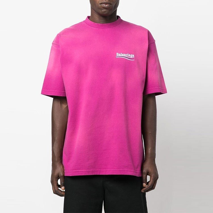 Balenciaga FW22 Logo T-Shirt Pink