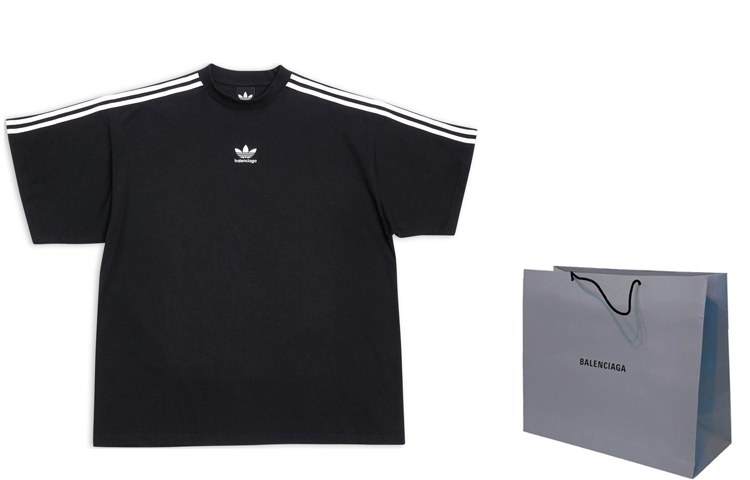 Balenciaga x adidas FW22 Logo T-Shirt Black