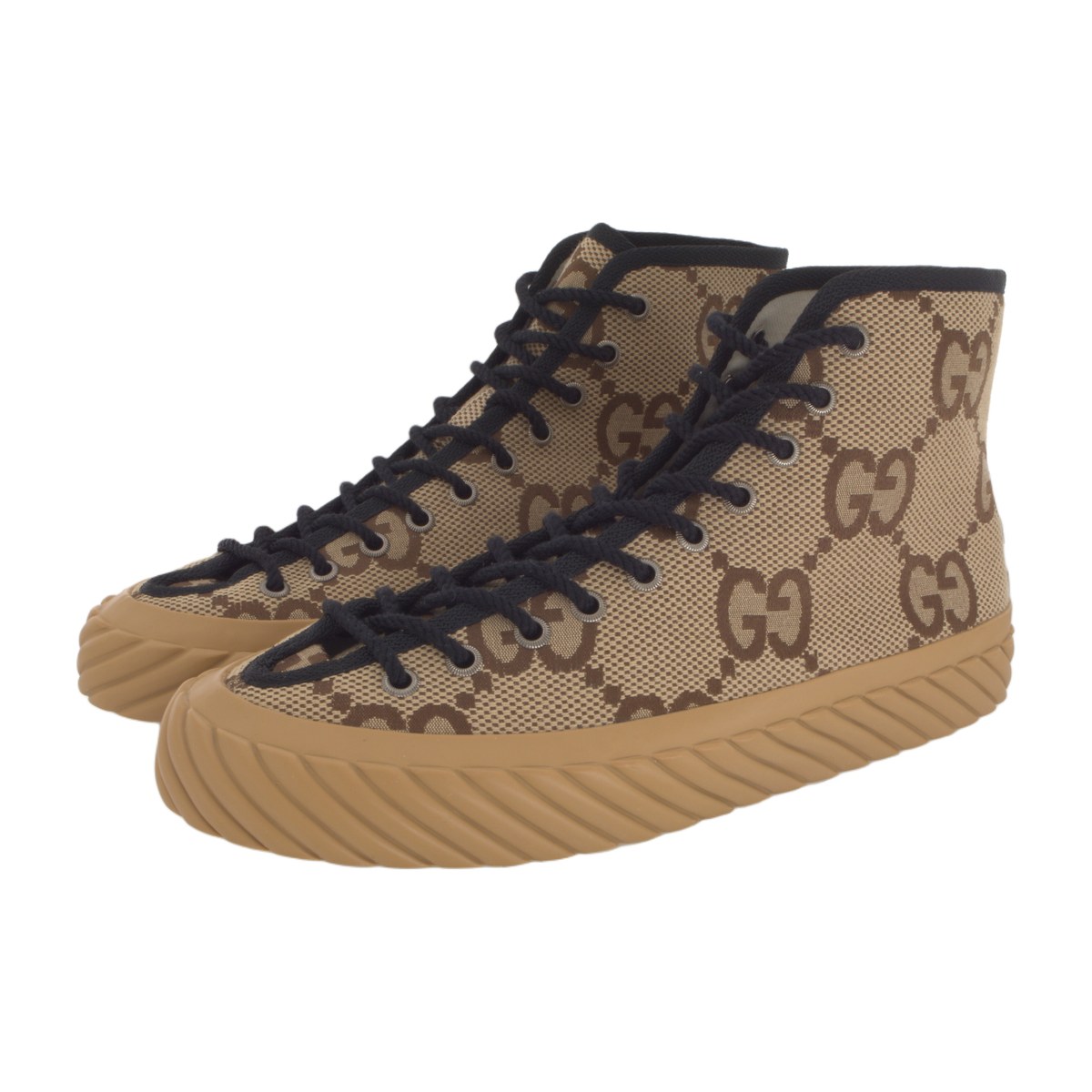 Gucci High-Top Sneakers Camel