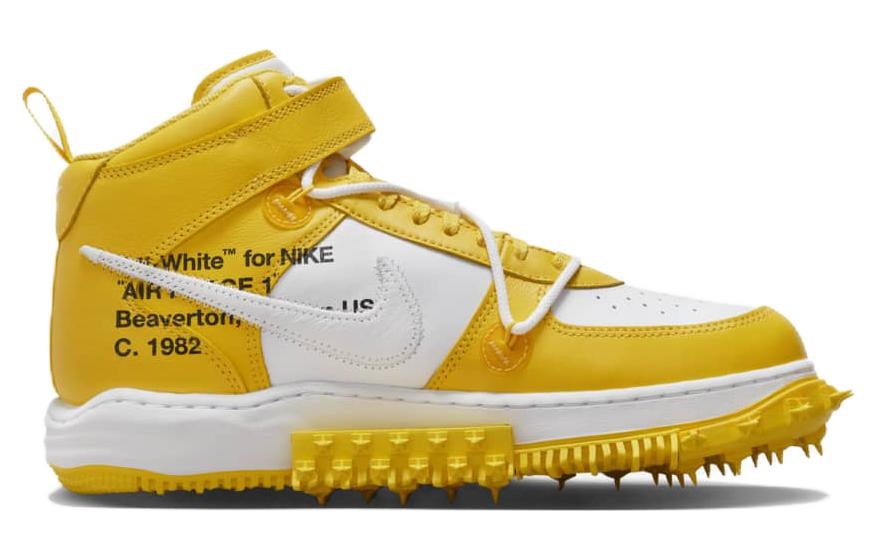 Nike Air Force 1 Mid "White and Varsity Maize"