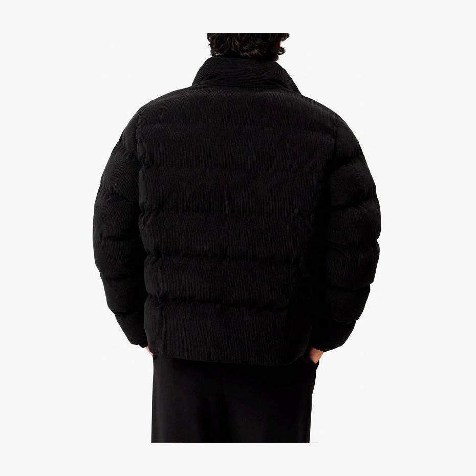 Lacoste Corduroy Zip Jacket Black