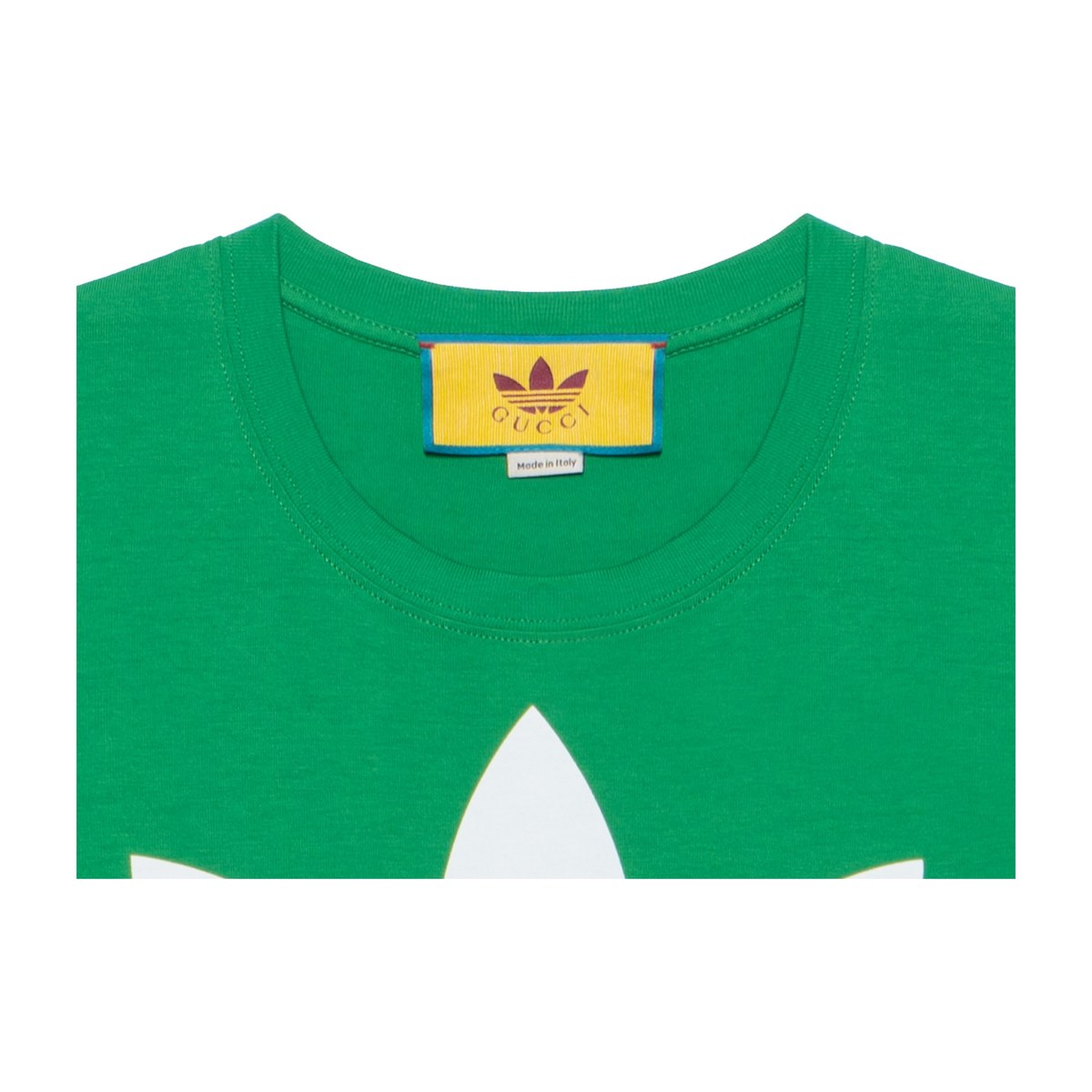 Gucci x Adidas Logo Print T-Shirt Green