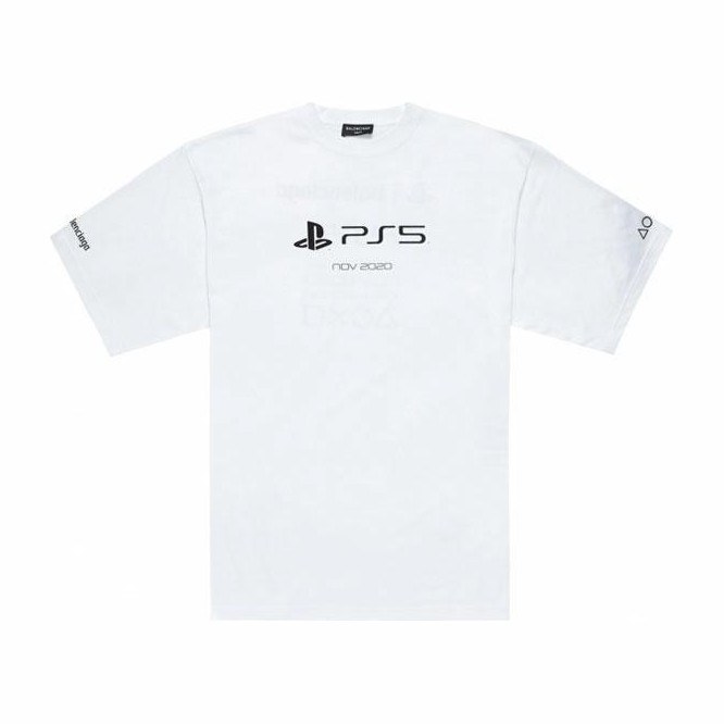Balenciaga x PlayStation PS5 T-Shirt White