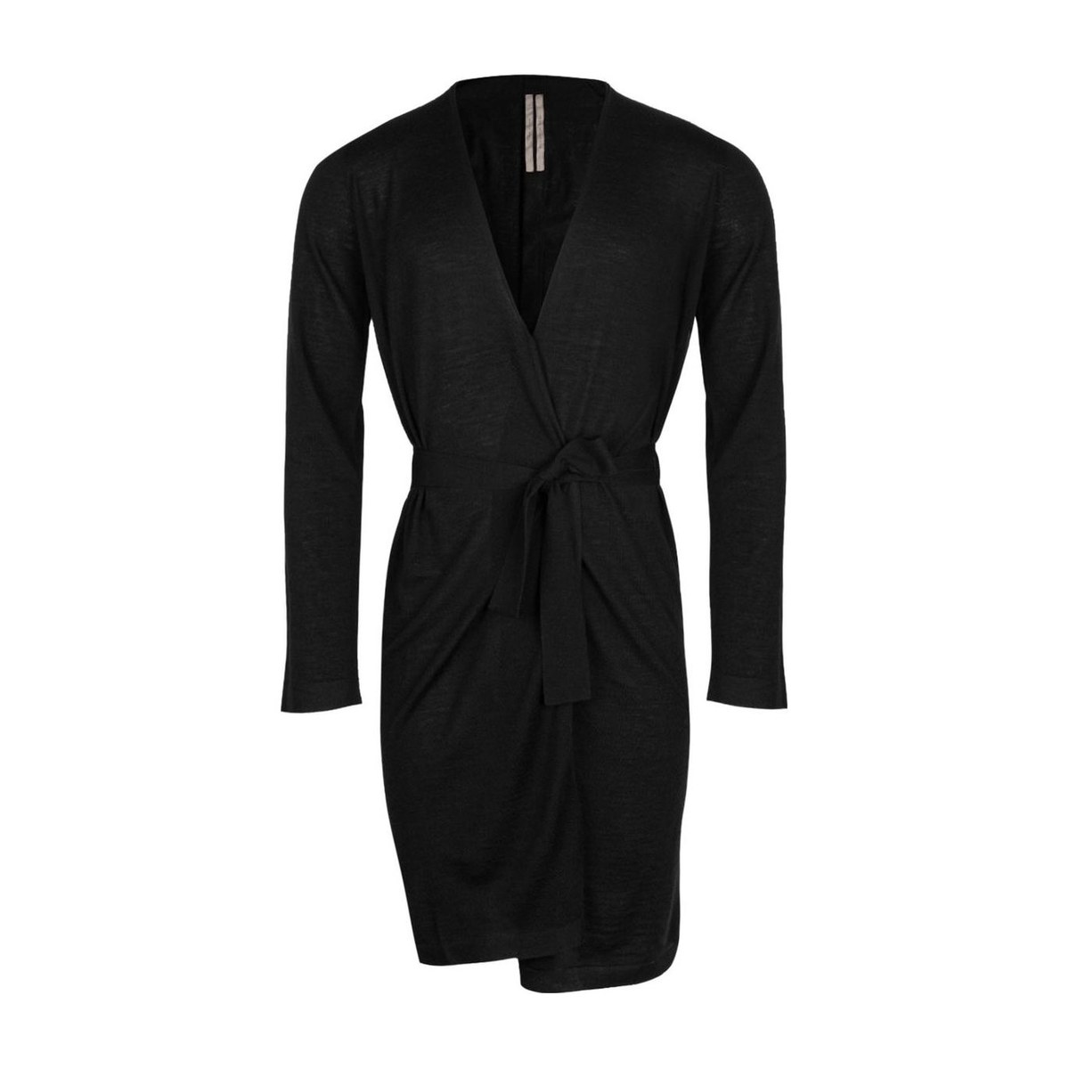 Rick Owens V-Neck Knit Sweater Black