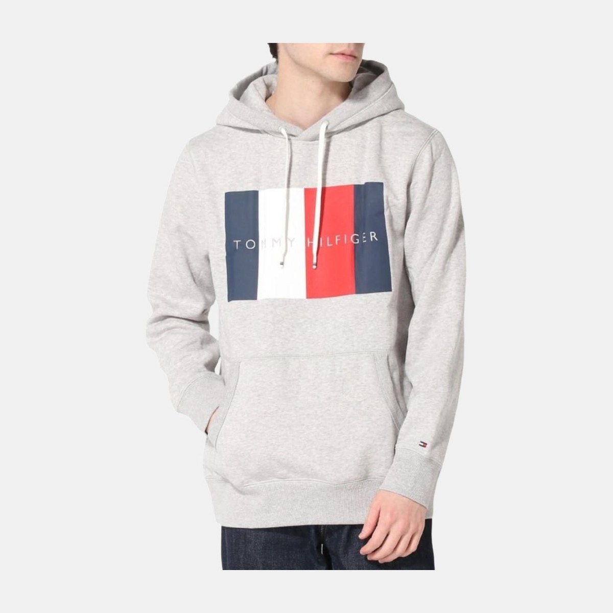 Tommy Hilfiger Logo Hoodie Grey