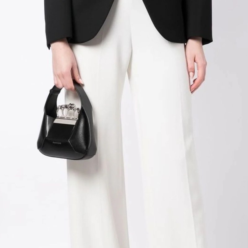 Alexander McQueen Jewelled Mini Hobo Bag