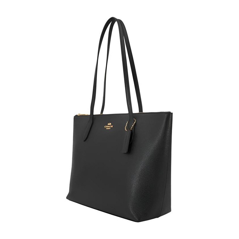 COACH Zip Top Tote 30 Black
