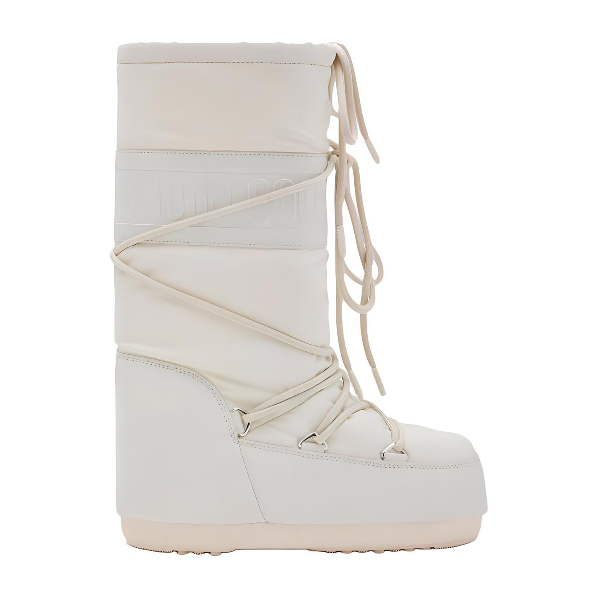 Moon Boot Icon Cross Lace Mid Snow Boot White