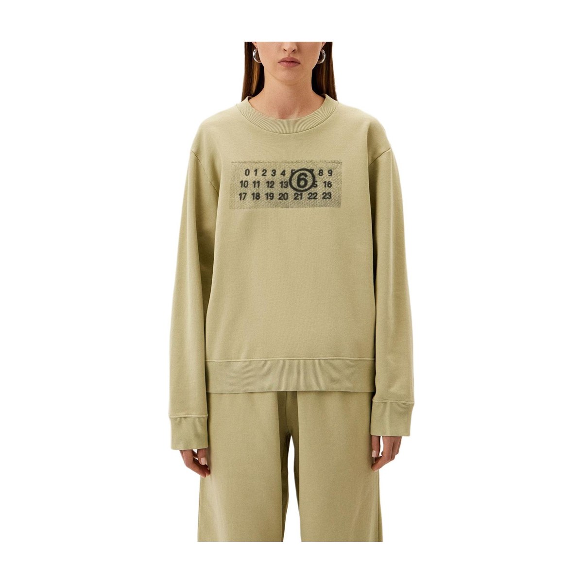 MM6 Maison Margiela Crewneck Sweatshirt Khaki