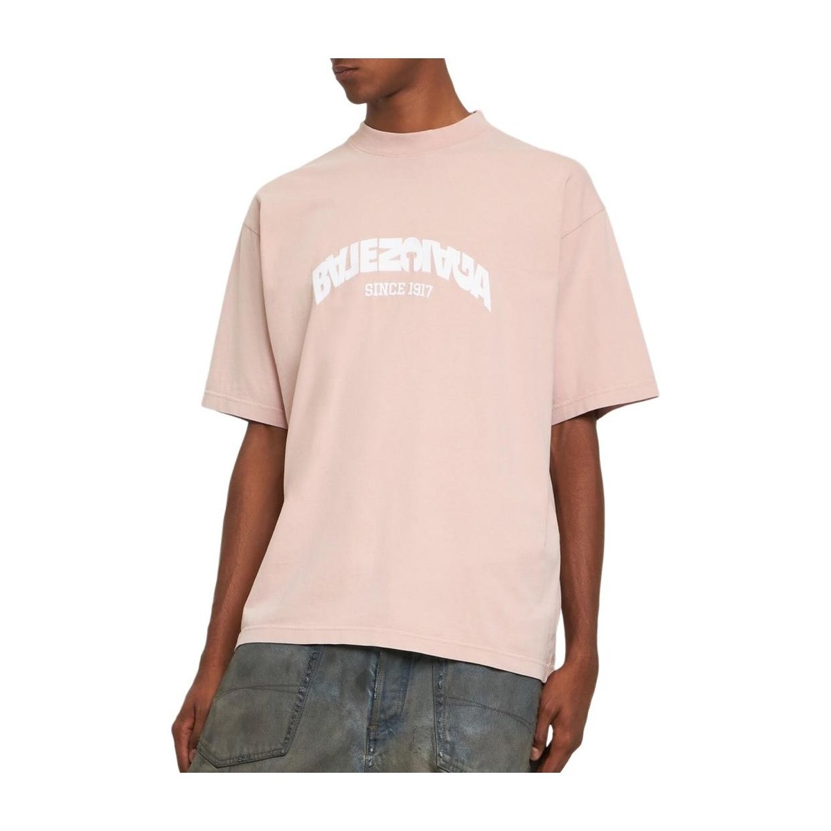 Balenciaga FW23 Logo T-Shirt Pink