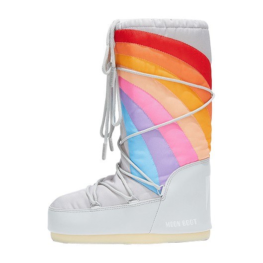 Moon Boot Rainbow Grey