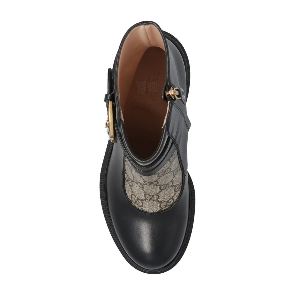 Gucci Leather Ankle Boots Black