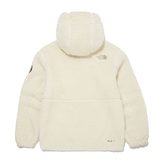 The North Face Logo Fleece Hoodie Beige