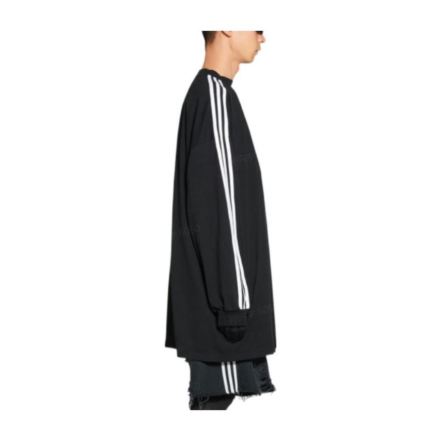 Balenciaga x adidas Logo Print Crewneck T-Shirt Black