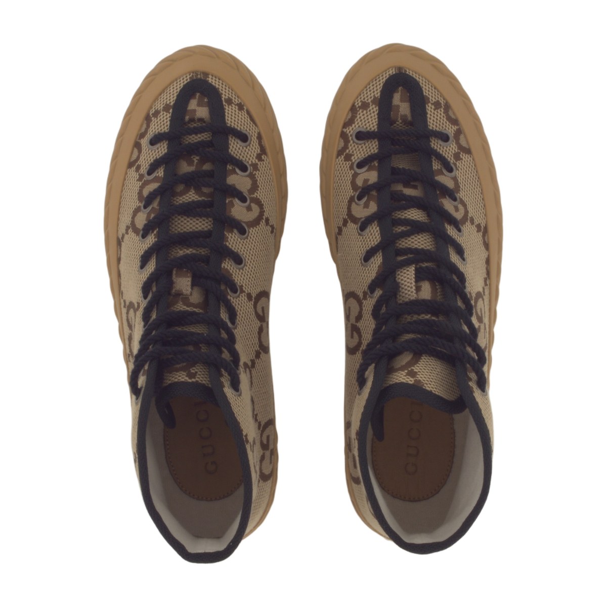 Gucci High-Top Sneakers Camel