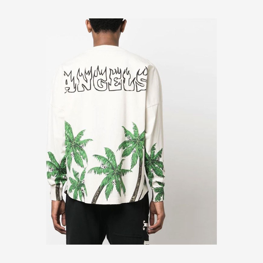 Palm Angels SS23 Crewneck Sweatshirt Off-White