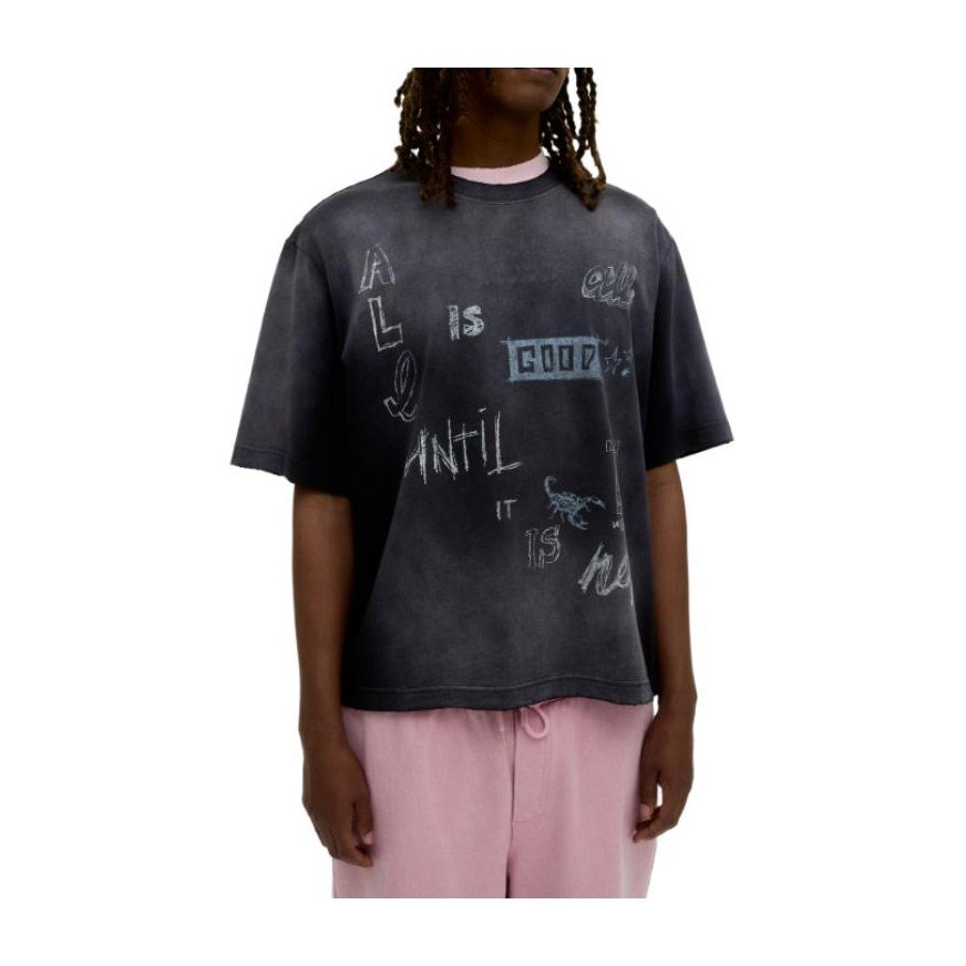 H&M Relaxed Ribbed Crew Neck T-Shirt
