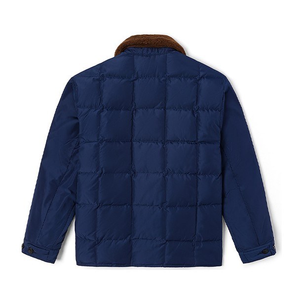 Lee Navy Blue Logo Puffer Jacket