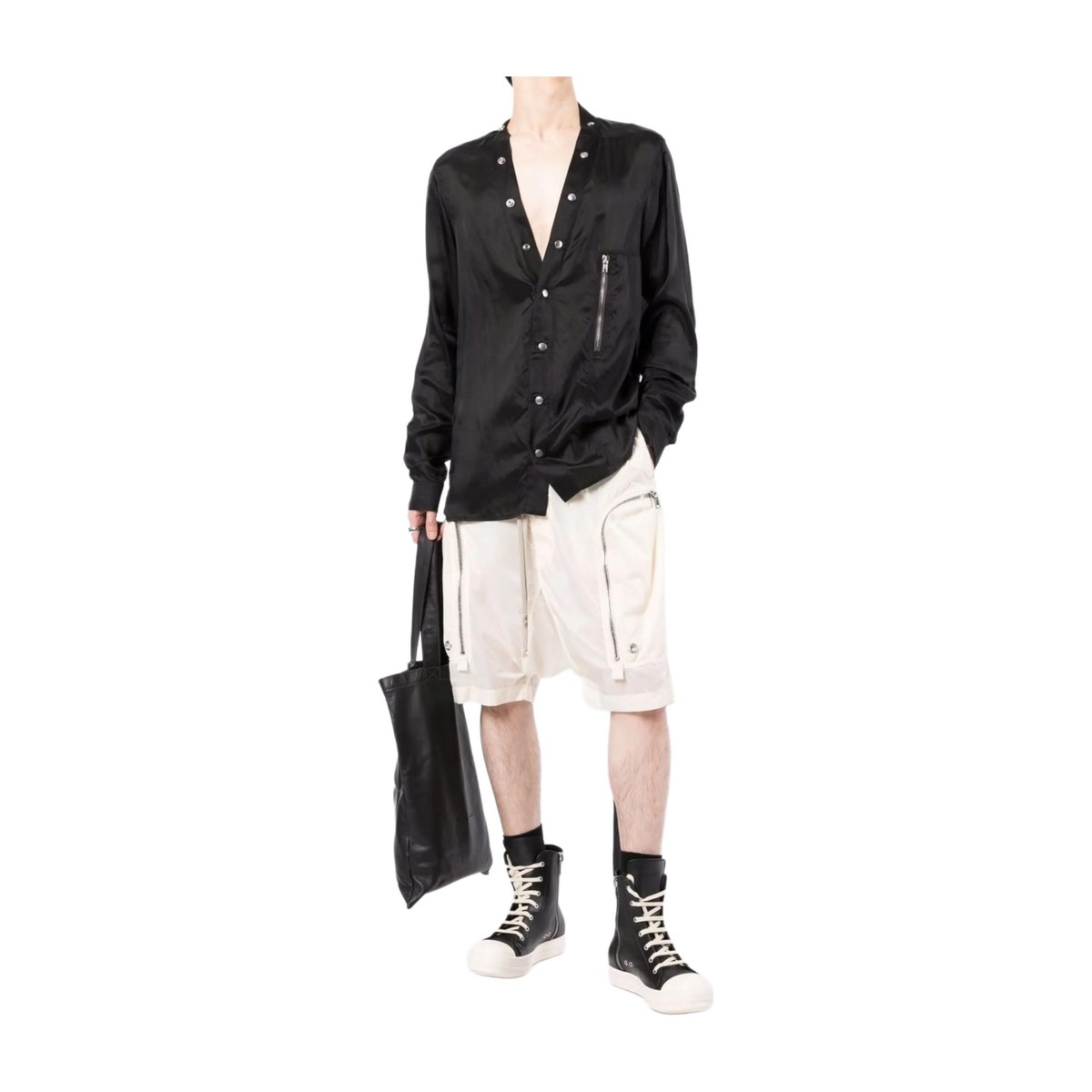 Rick Owens DRKSHDW White Shorts