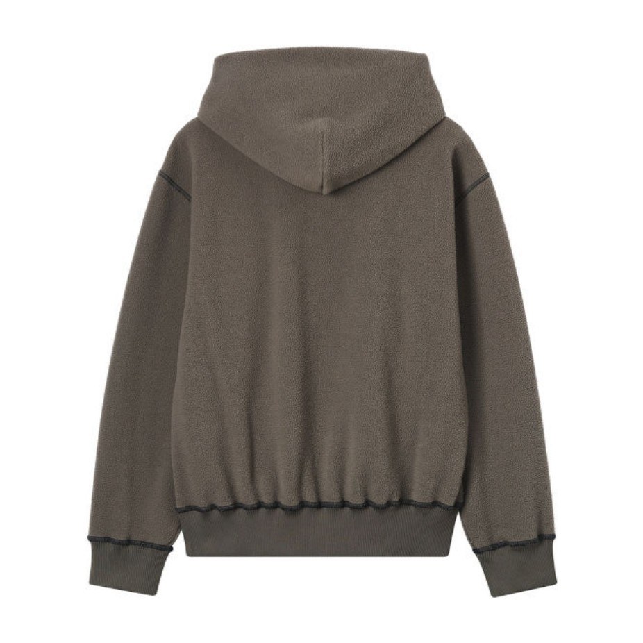 MM6 Maison Margiela Lettered Suede Hoodie