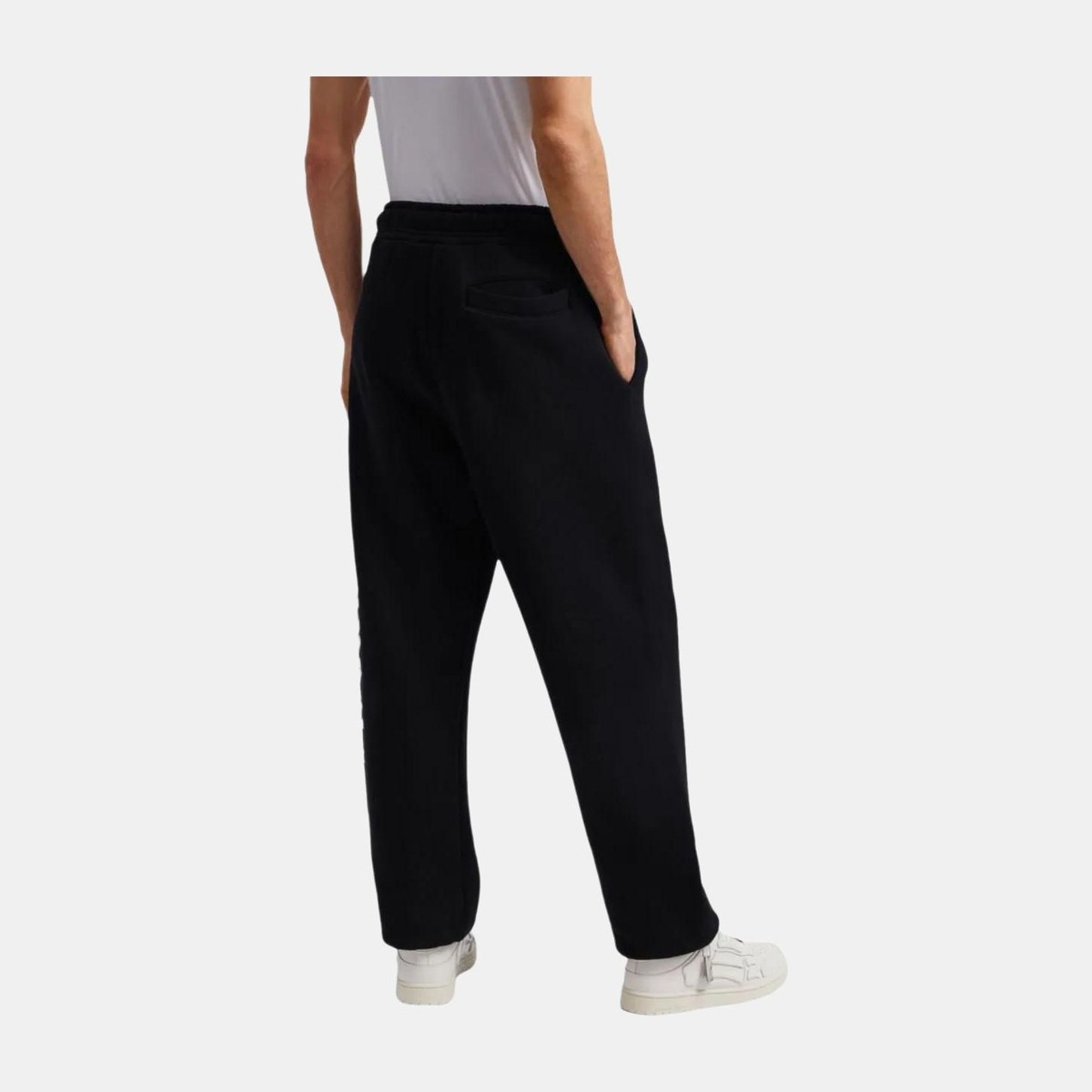 Palm Angels Logo Print Pants Black