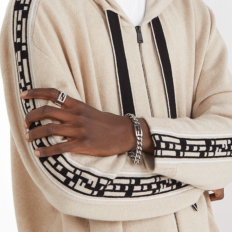 Fendi Baguette Ring Silver