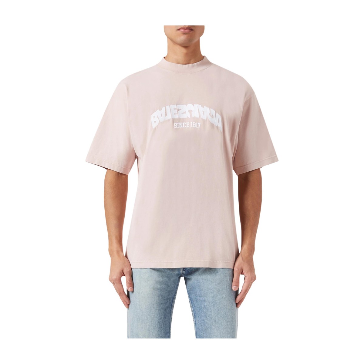 Balenciaga FW23 Logo T-Shirt Pink