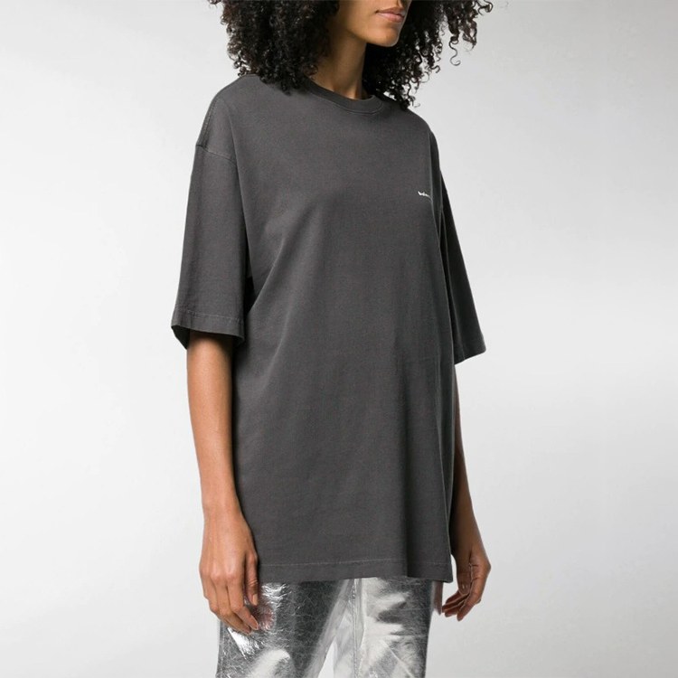 Balenciaga Logo Print T-Shirt Grey