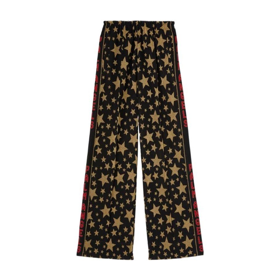 Palm Angels Wide Leg Track Pants Black