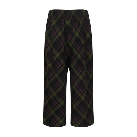 Maison Margiela FW21 Plaid Wool Trousers Green