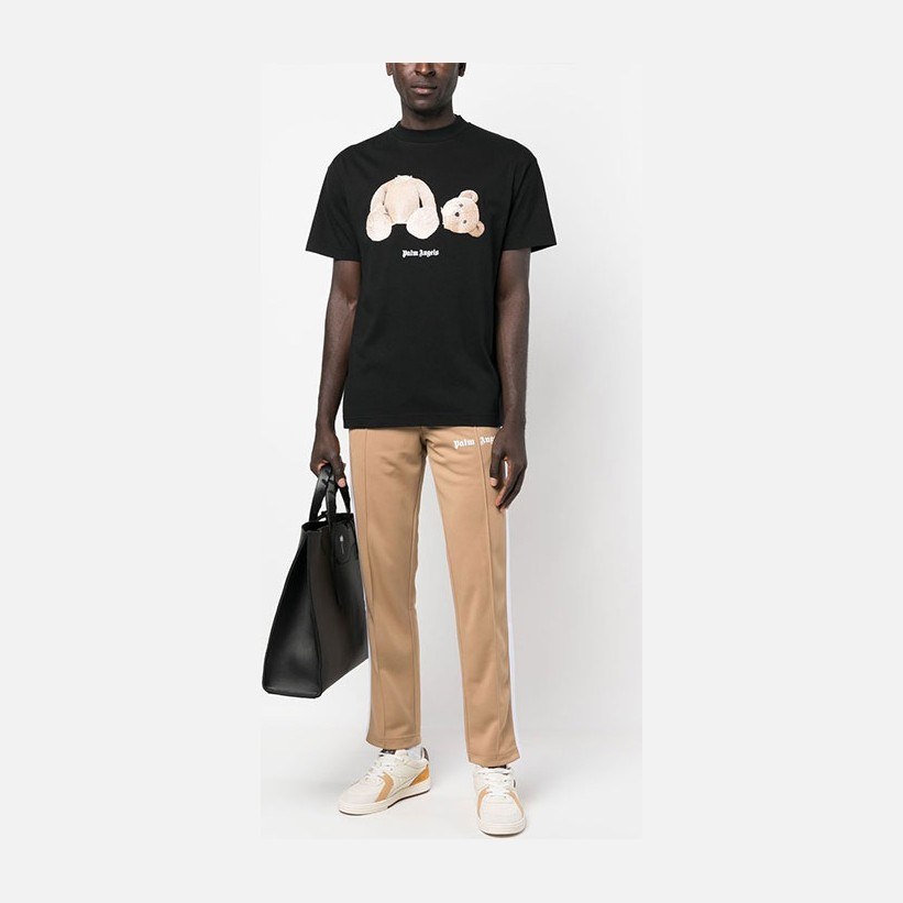 Palm Angels Teddy Print T-Shirt Black