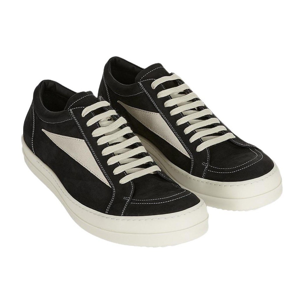 Rick Owens Low Top Sneakers Black White