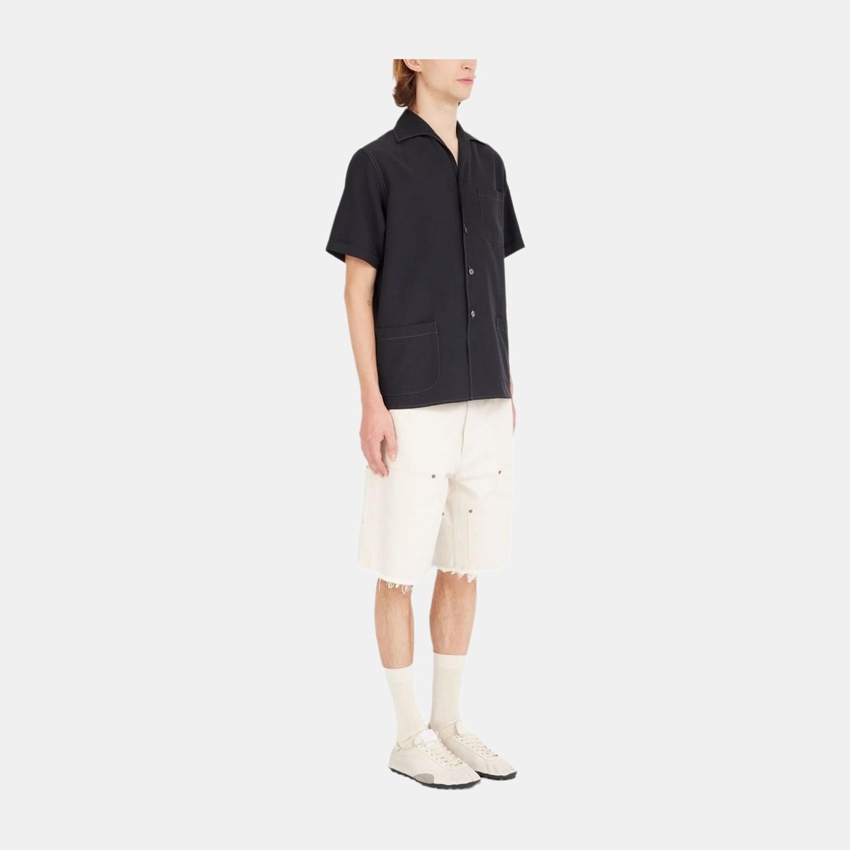 Maison Margiela SS25 Decorative Stitch Shirt Black