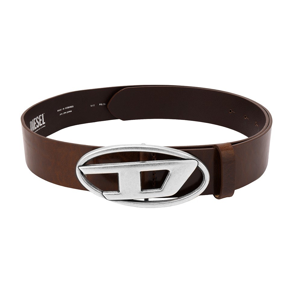 Diesel OVAL-D Belt Brown