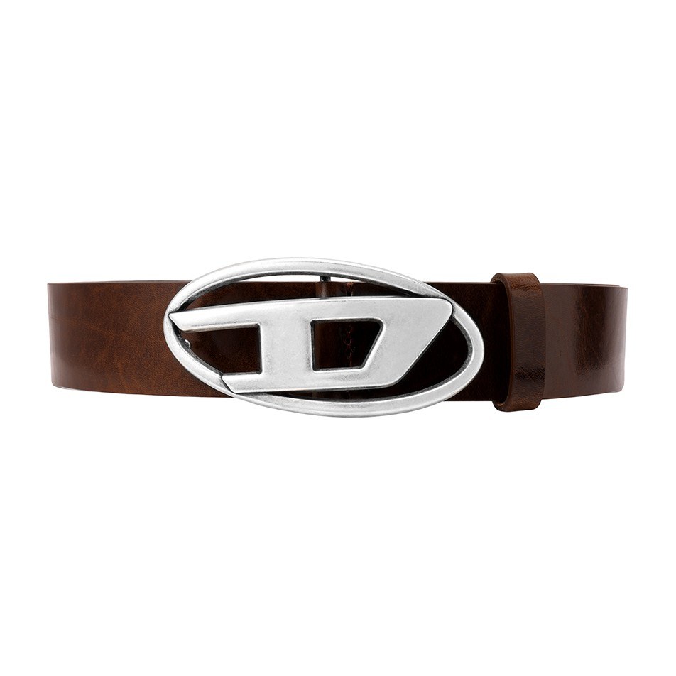 Diesel OVAL-D Belt Brown