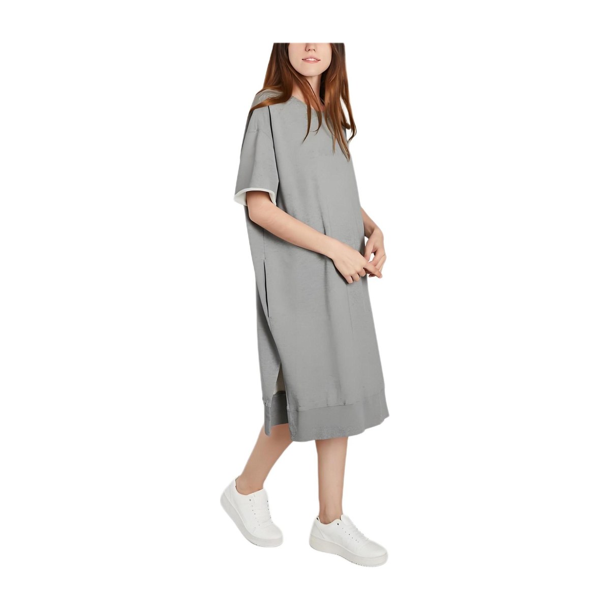 MM6 Maison Margiela A-Line Dress Grey
