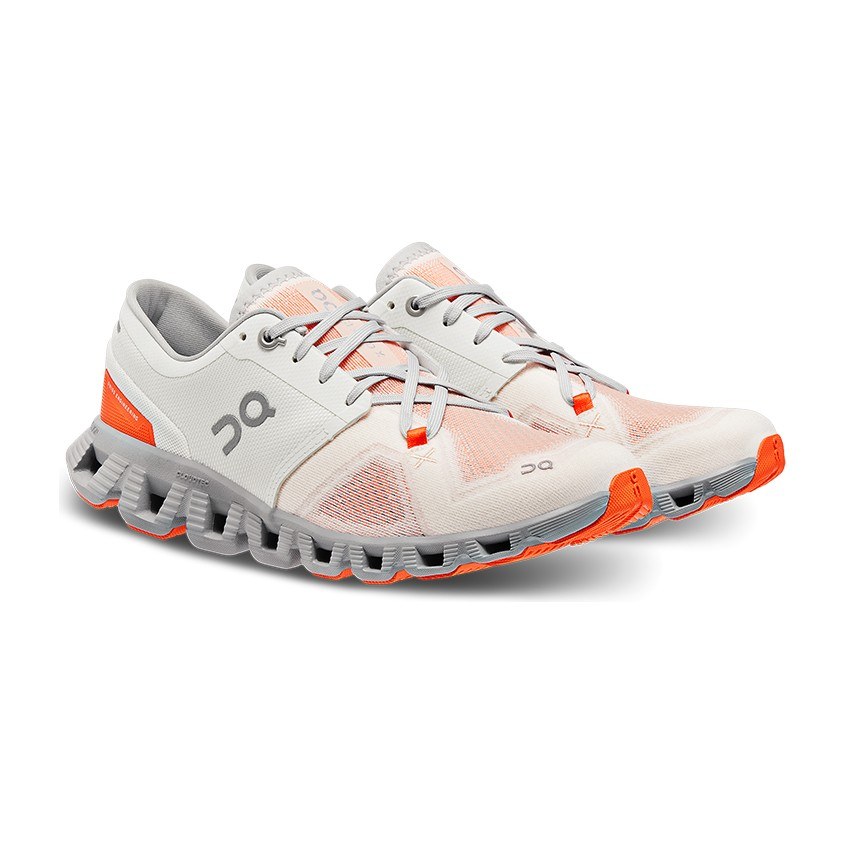 On Running Training Shoes White Grey