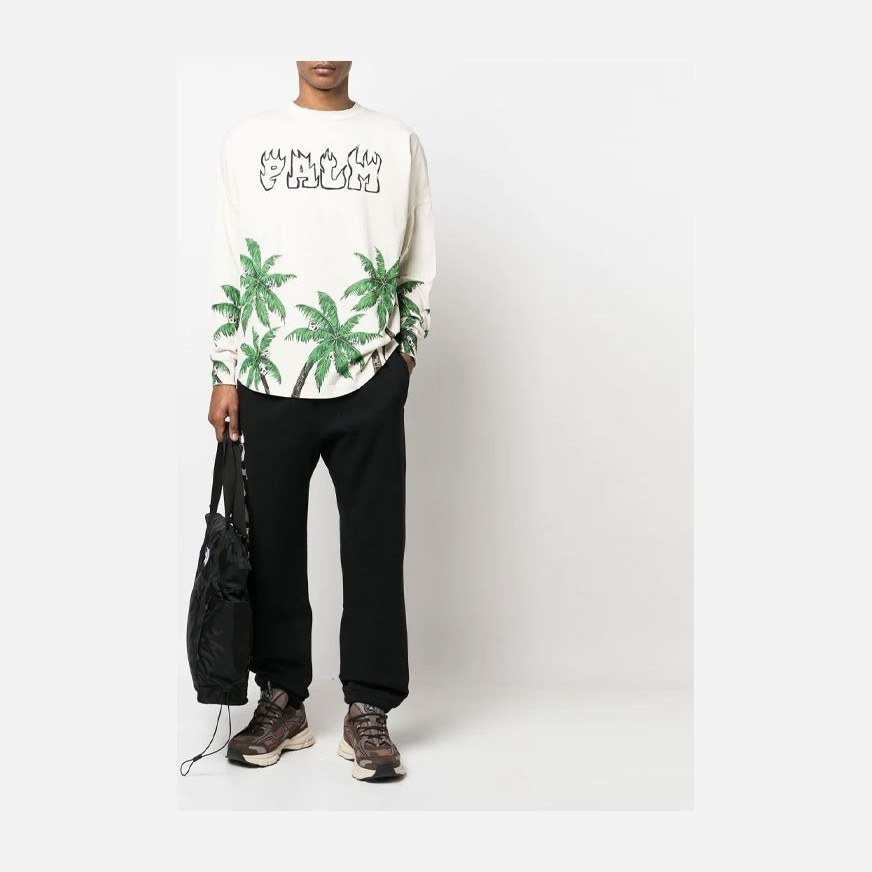 Palm Angels SS23 Crewneck Sweatshirt Off-White