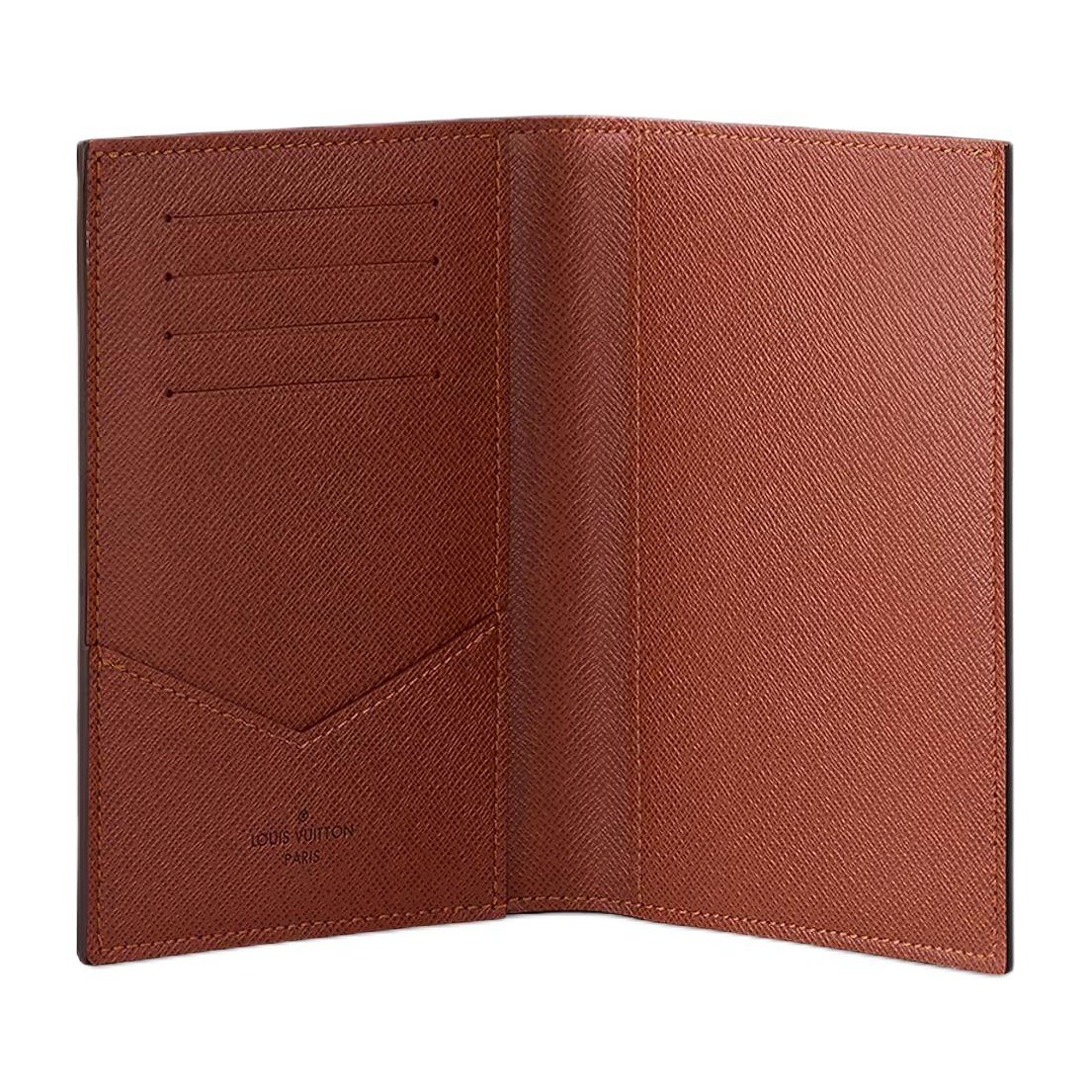 Louis Vuitton Canvas Passport Holder Brown