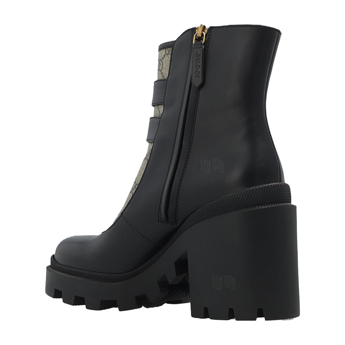 Gucci Leather Ankle Boots Black